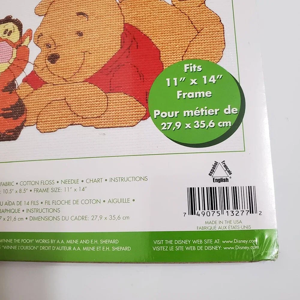 Janlynn Disney Lot of 2 Cross Stitch Kits Santa Pooh 34012 My Room 1132-77